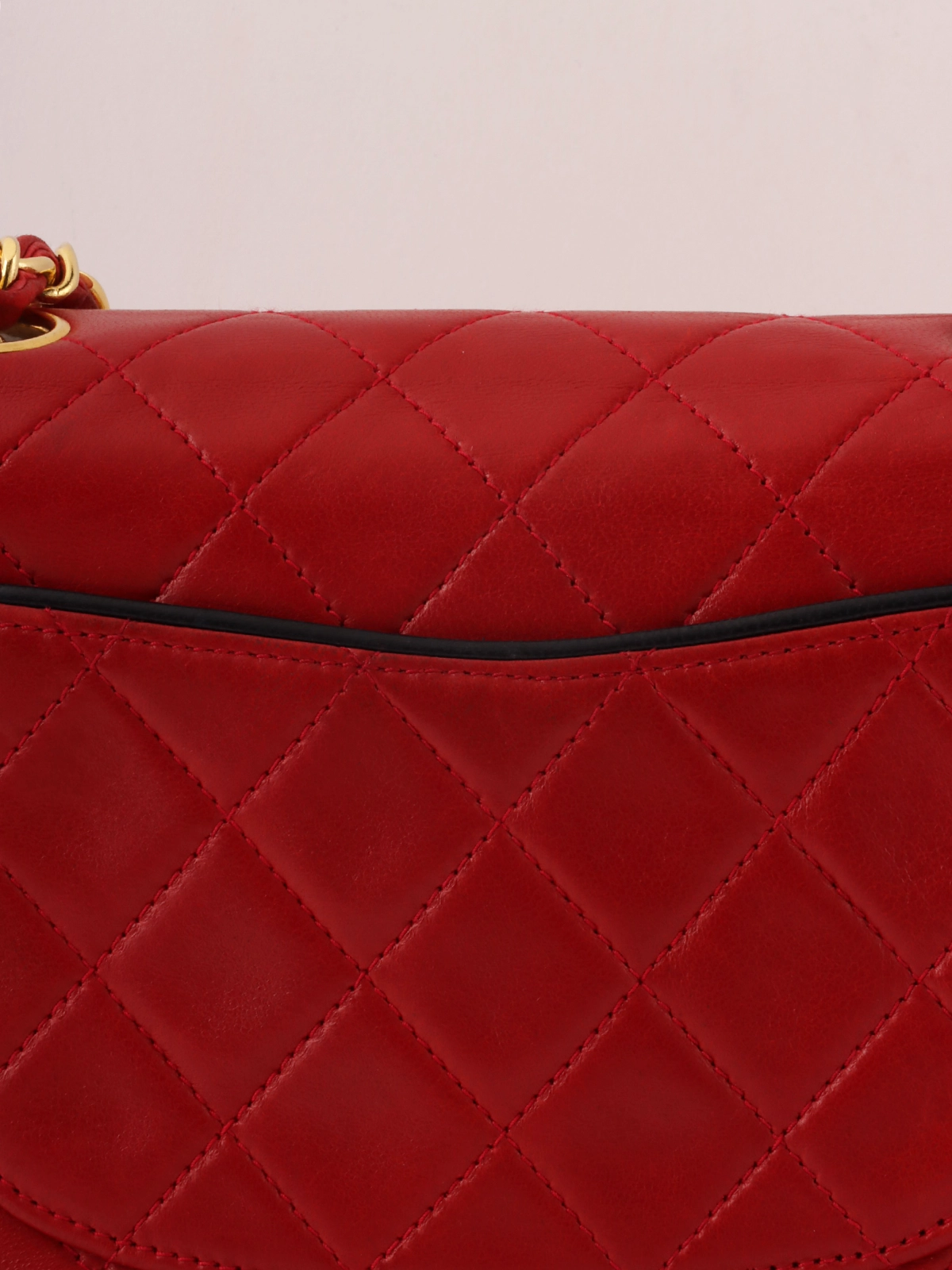 CHANEL 1990年頃製 バイカラークラシックフラップチェーンバッグ